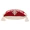 Glitzhome® Knitted Snowflake Red Pillow Covers, 2ct.